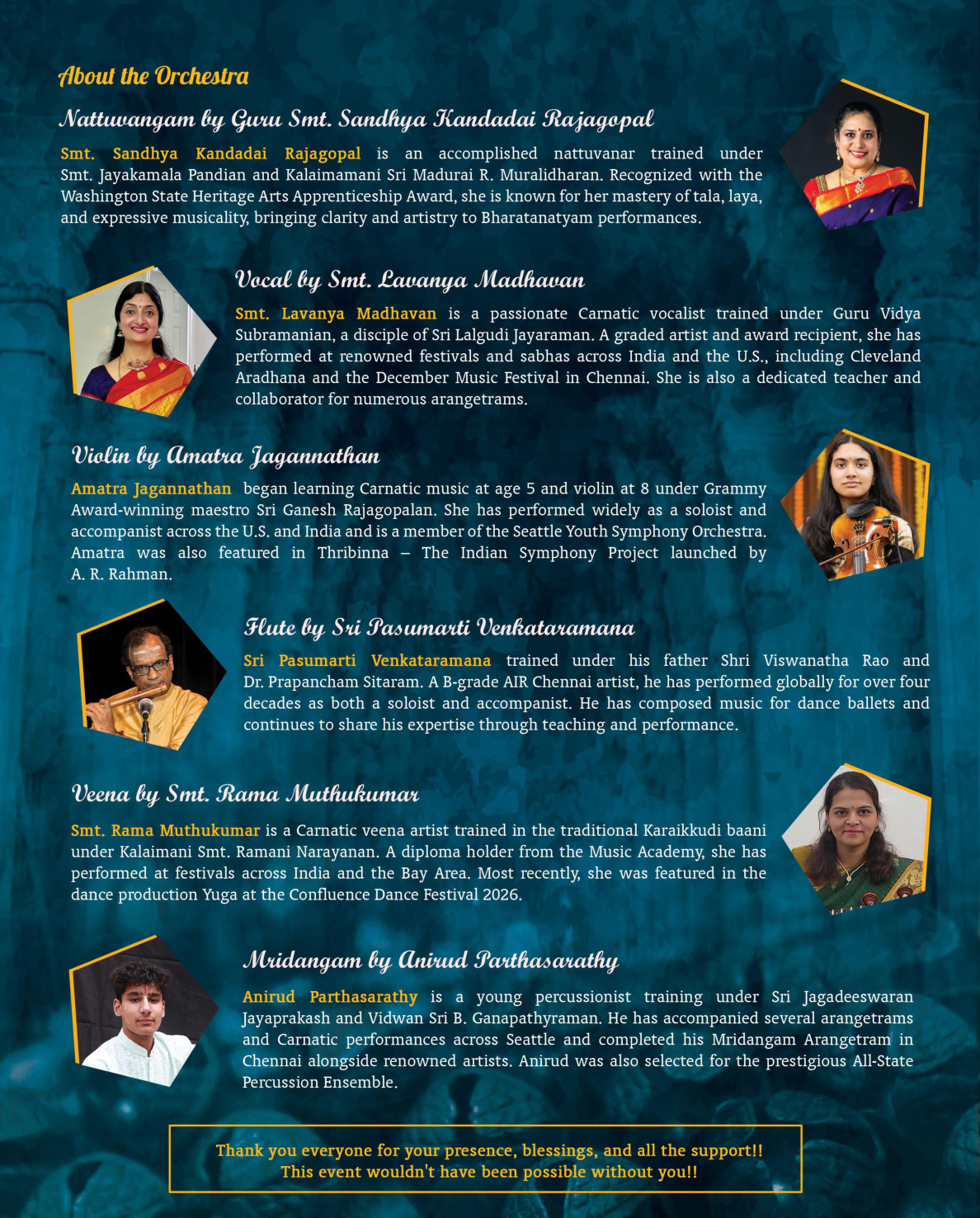 About the Orchestra page